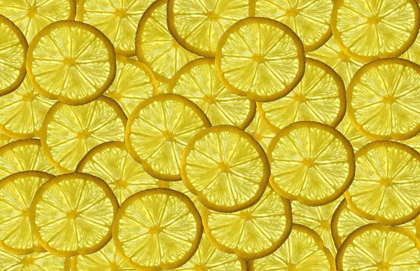 Lemon slices background — Stock Photo, Image