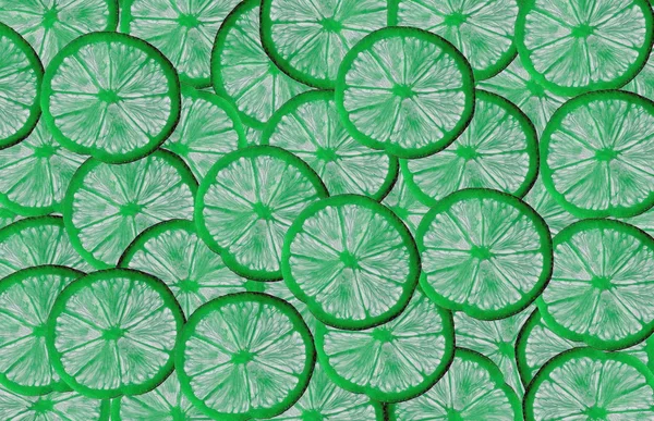 Abstract lemon slices pattern background — Stock Photo, Image