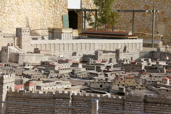 Modell av gamla jerusalem. — Stockfoto