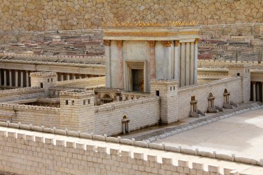 Second Temple in ancient Jerusalem. clipart