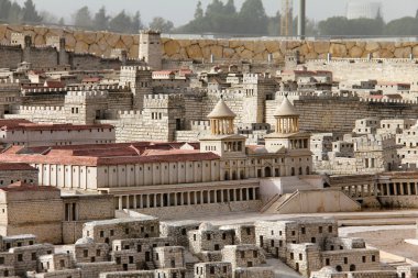 Ancient Jerusalem. Hasmonean Palace. clipart