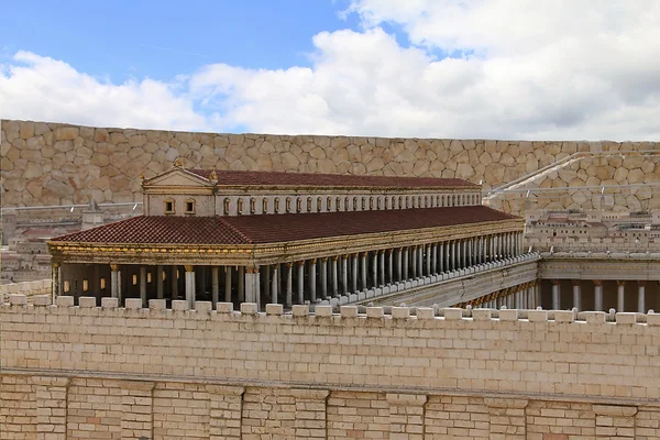 Basilica in Second Temple. Ancient Jerusalem. — Stock Photo, Image