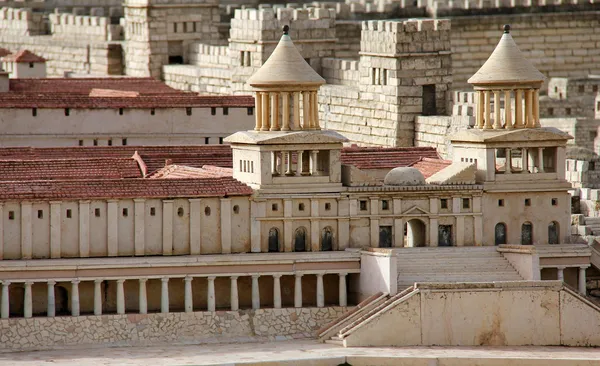 Ősi Jeruzsálemben. Hasmonean palace. — Stock Fotó