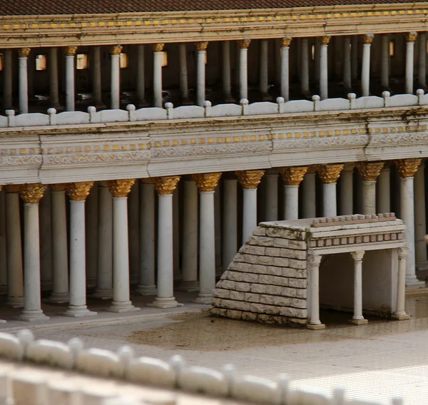 Basiliek in tweede tempel. oude Jeruzalem. — Stockfoto