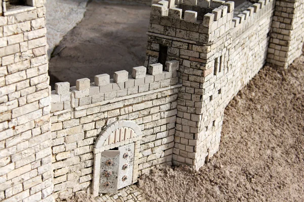 Ancient Jerusalem.The city wall. — Stock Photo, Image