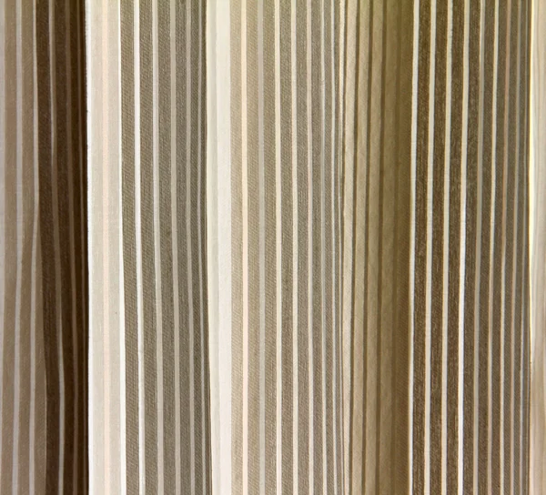 Vertikal braun, grau, weißer Vorhang — Stockfoto