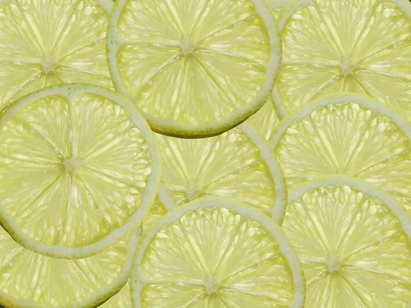 Скибочками лимона, висвітлюється з-за — стокове фото