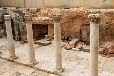 Antik Roma Decumanus sokak.