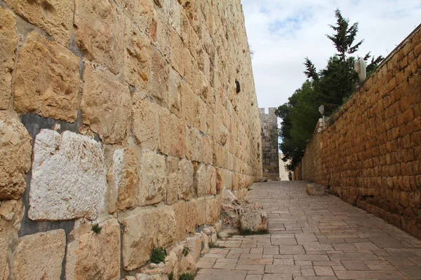 Jerusalém Cidade Velha Muro — Fotografia de Stock