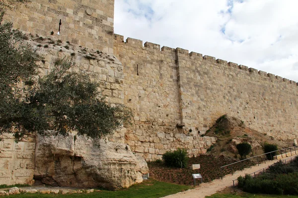 Jerusalems gamla stadsmur — Stockfoto