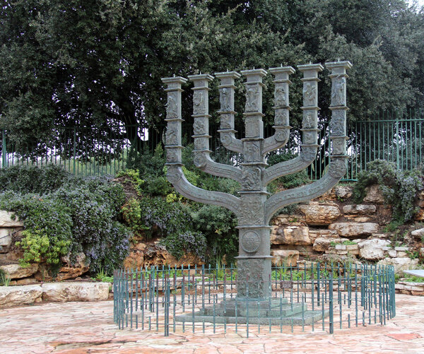 Menorah in front of the Knesset, Jerusalem