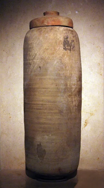 Seramik kap qumran mağaralardan gelen. Tapınak kitap. Kudüs. İsrail