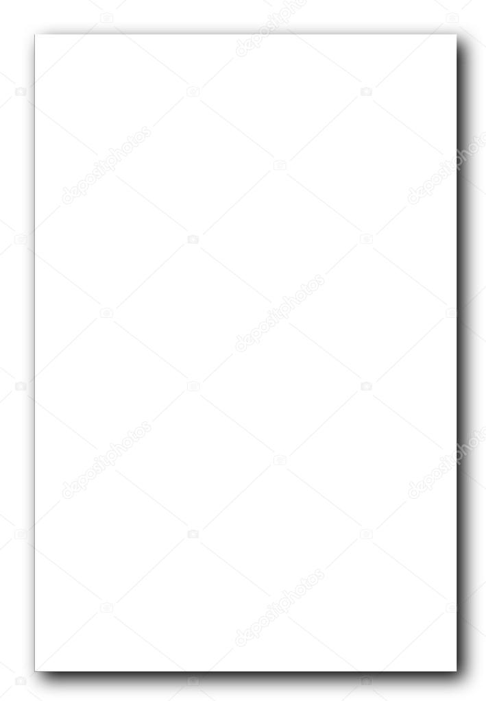 White clean isolated background with shadow