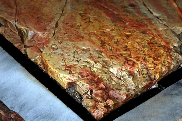 Stone of Anointing at the Church of the Holy Sepulcher — Stock Photo, Image