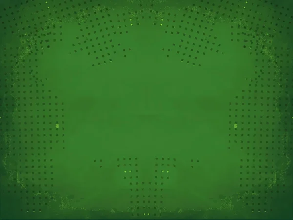 Green grunge border frame on white background — Stock Photo, Image