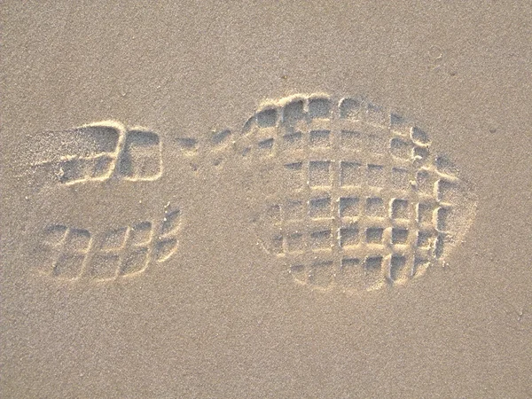 Foot Print in the Sand — Stock Photo, Image