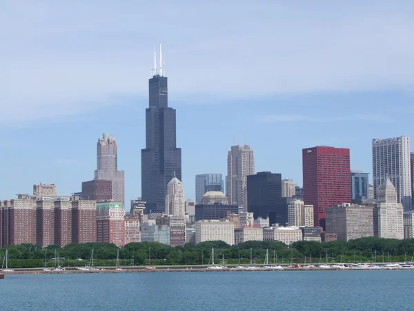 Ciudad de Chicago skyline Fotos de stock