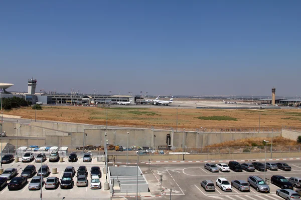 Międzynarodowe Lotnisko im. Ben Guriona w Tel Awiwie, Izrael — Zdjęcie stockowe