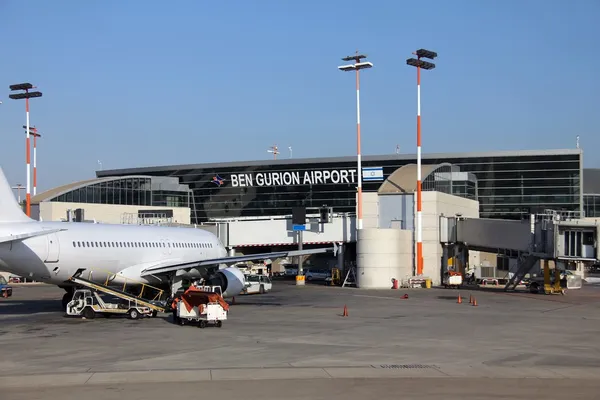 Aeroporto Internacional Ben Gurion em Tel Aviv, Israel Fotografia De Stock