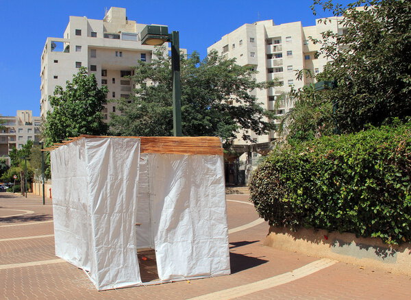 Jewish Holiday Sukkoth in Tel Aviv