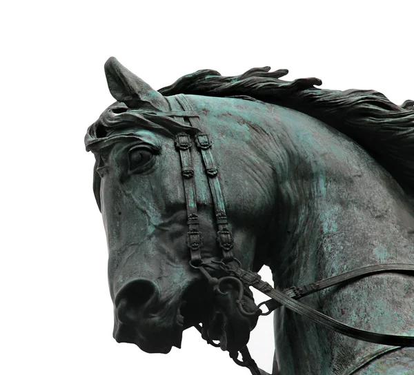 Cabeça de cavalo de bronze — Fotografia de Stock