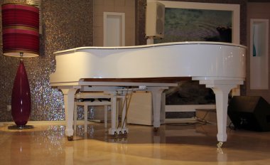 Beyaz kuyruklu piyano