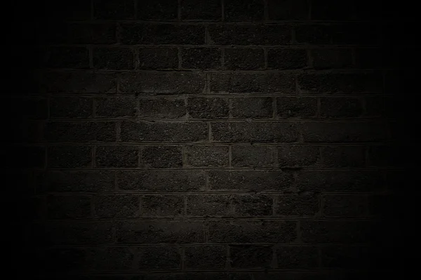 Black brick wall — Stock Photo, Image