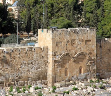 Golden gate. Jerusalem, İsrail.