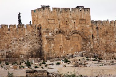Golden gate. Jerusalem, İsrail.