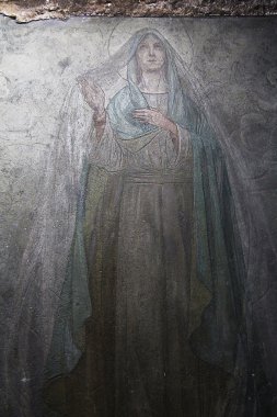 Meryem kabrinde fresco. Kudüs