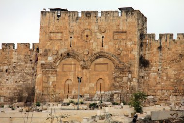 Golden gate. Jerusalem, İsrail.