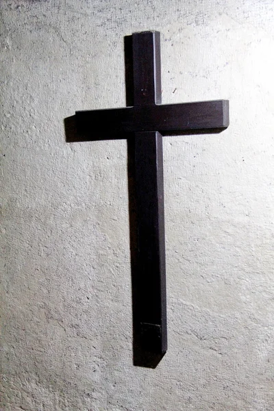 Croix sur le mur à l'intérieur Tombeau de la Vierge Marie. Jérusalem — Photo