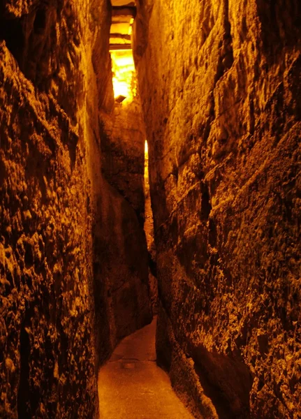 Western Wall Tunnel. 485 metres — Stock Photo, Image