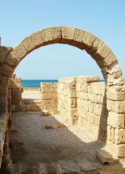 Starověké oblouk. Caesarea — Stock fotografie