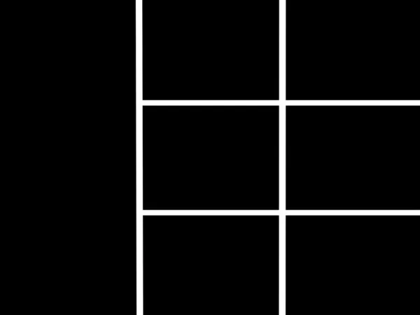 Kolaj oluşturma için temel siyah beyaz çerçeve — Stok fotoğraf