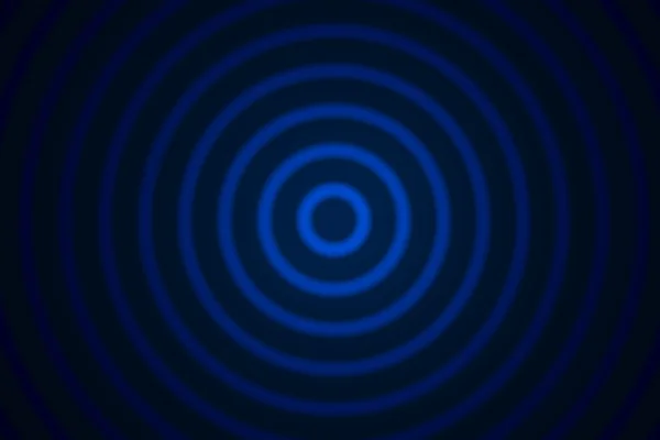 Blur concentric circles on a black background — Stock Photo, Image