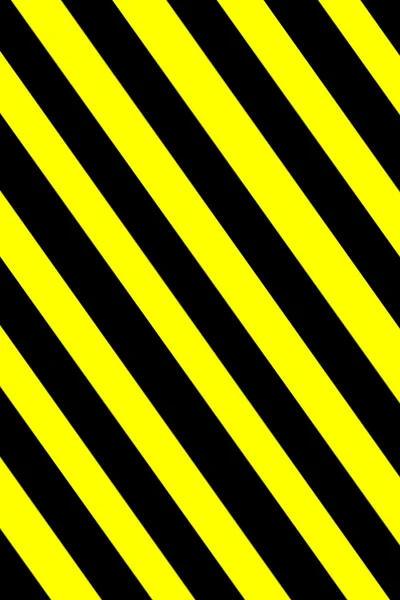 Yellow and black warning sign — Stock Photo, Image