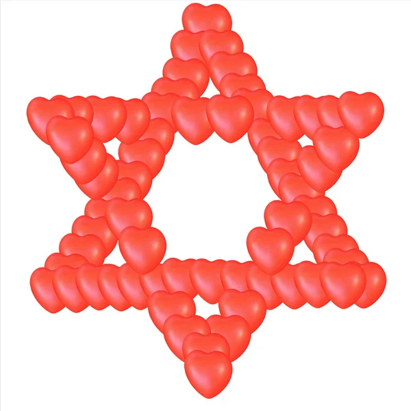 Judaism religious symbol - star of david — Stock Photo, Image