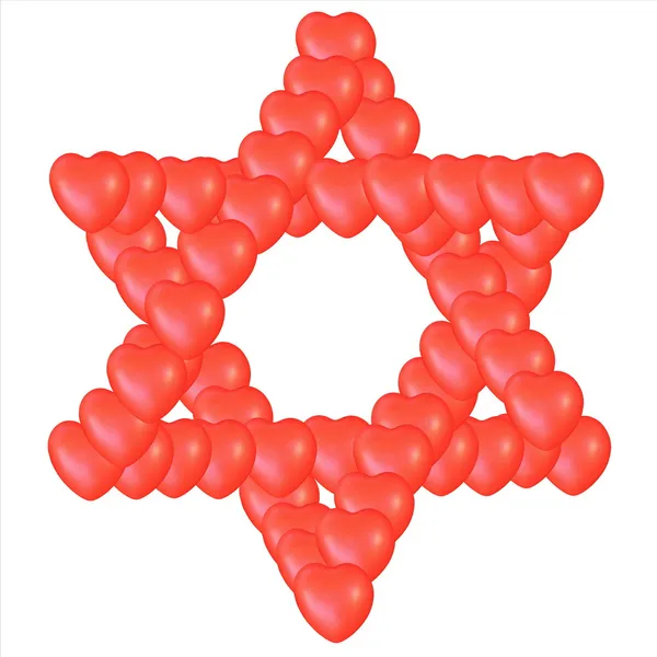 Symbole religieux du judaïsme - Étoile de David — Photo