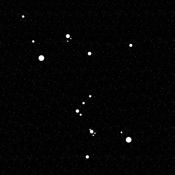 Orion takımyıldızı - illüstrasyon