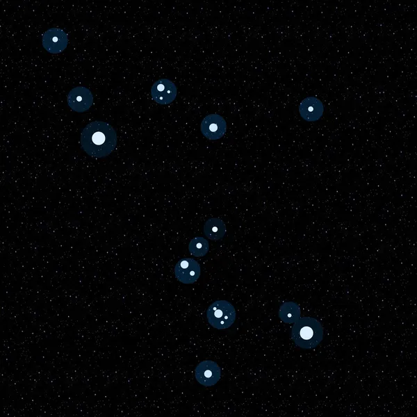 Orion constellation - illustration — Stock Photo, Image