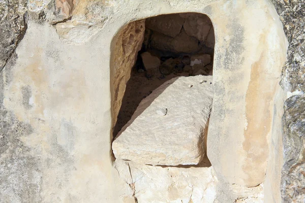 Burial caves from the First Temple on Mount Scopus. Jerusalem — Stock Photo, Image