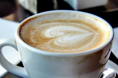 pislik üzerinde çizim ile cappuccino Kupası