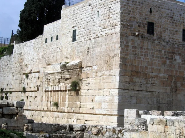 Walls of the Second Temple. Robinson Arch — Stock Photo, Image