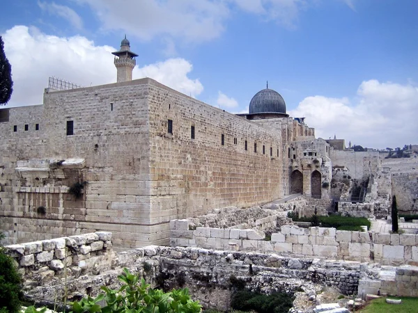 在耶路撒冷的阿克萨清真寺 — 图库照片
