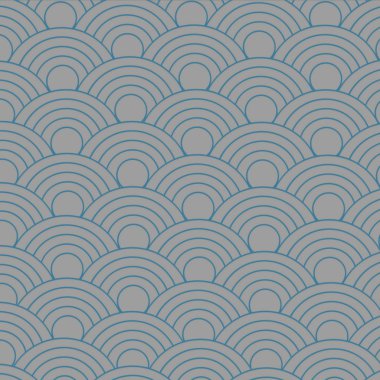 Dikişsiz soyut balık ölçekli desen