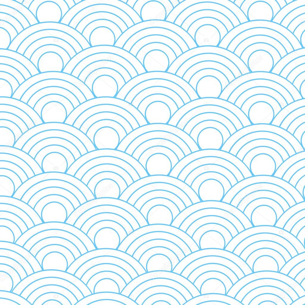 Seamless abstract  fish scale pattern