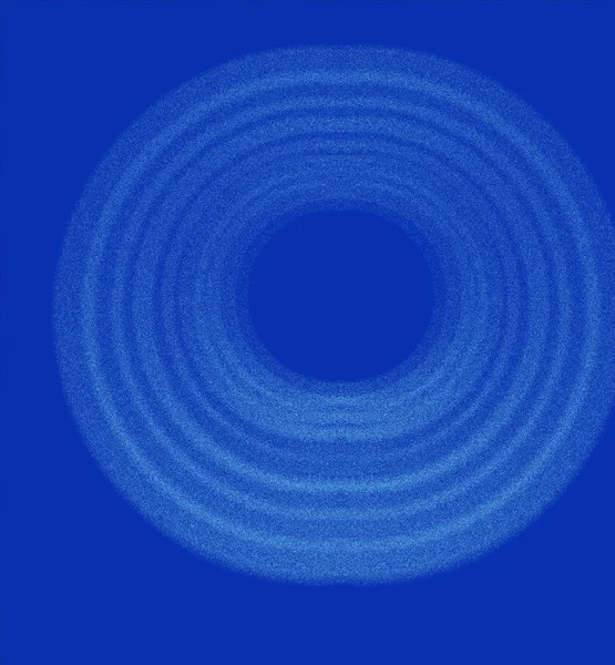在蓝色背景上的同心圆环 — 图库照片