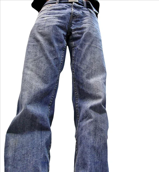 Old blue jeans — Stock Photo, Image