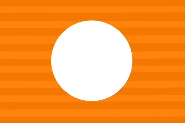 White circle on a orange striped backgroud — Stock Photo, Image